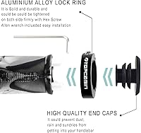 Vista 3 de Puños ergonómicos de manubrio de bicicleta, de Topcabin, con amplia superficie de agarre