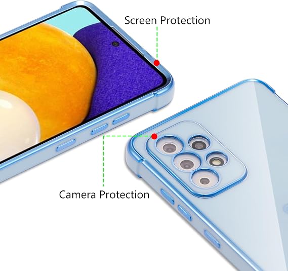 ZTOFERA Samsung Galaxy A23 6.6 Case,Cute Plating Edge Love Hearts Pattern with Camera Lens Protection Phone Cover for Galaxy A23 4G/5G,White