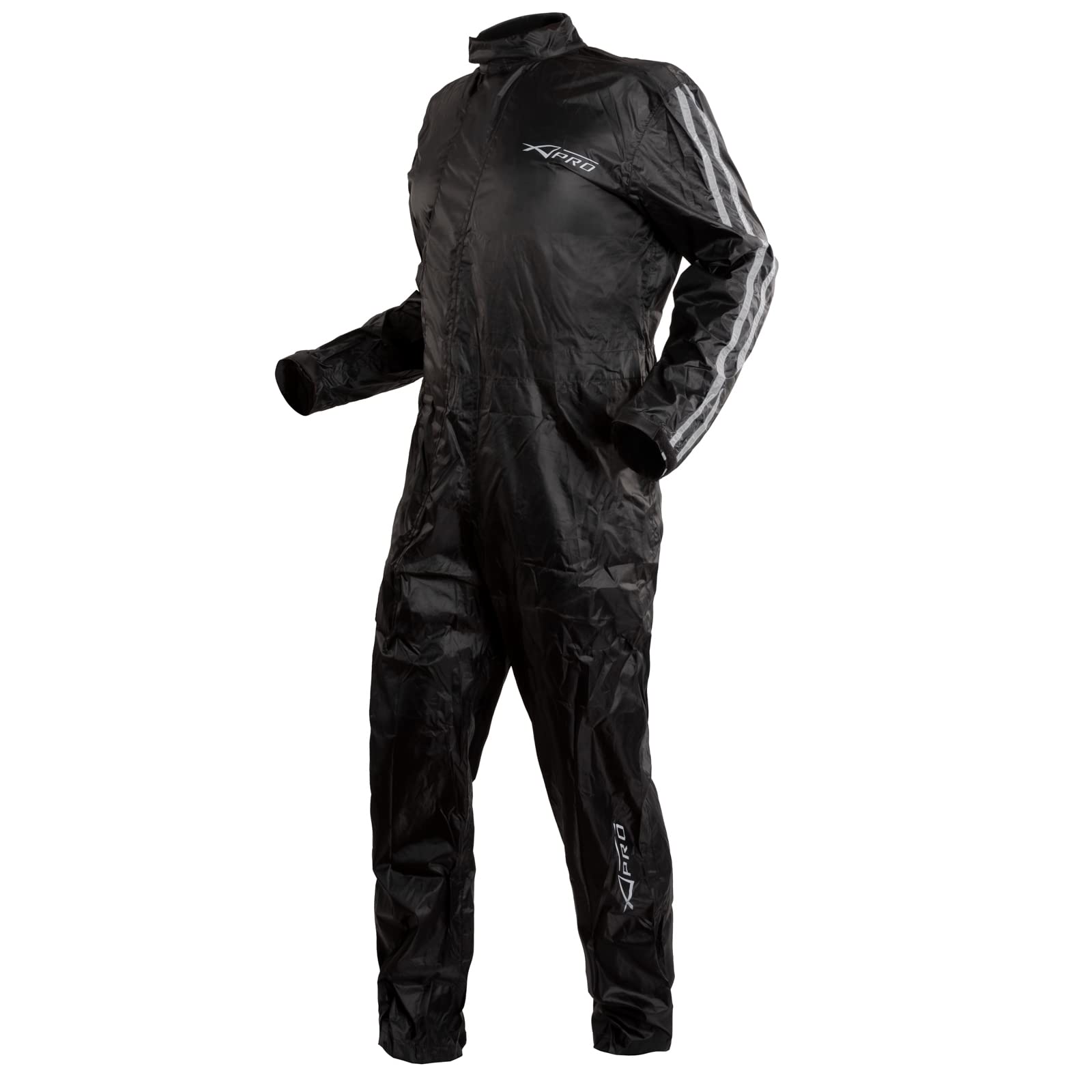 A-pro Moto Doublure Reflechissant Nylon Antipluie Combinaison Motard Etanche Argent XL