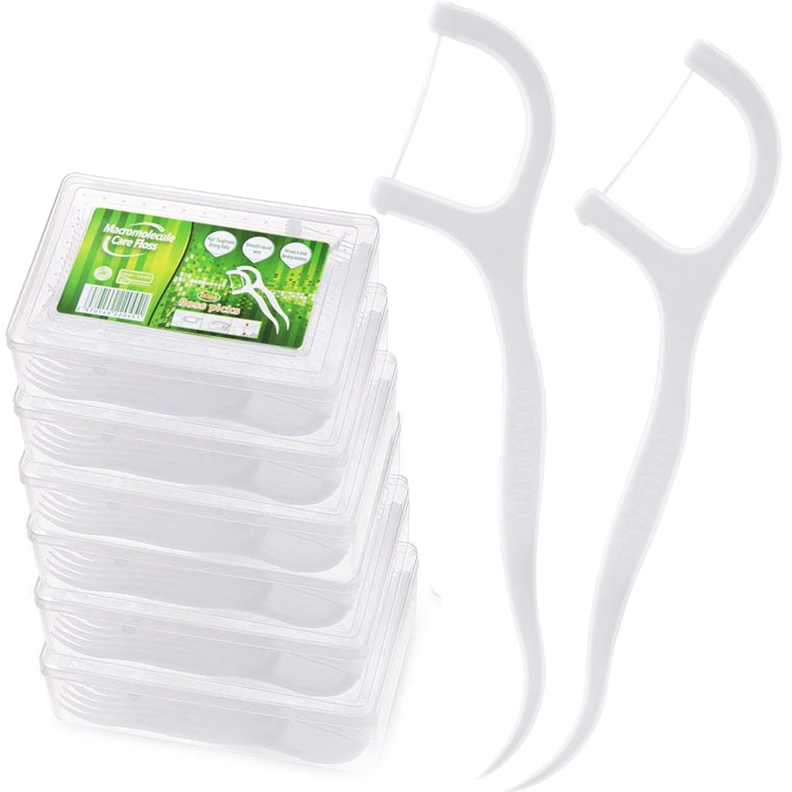 300 Pezzi Fili Interdentali,Filo Interdentale Forcella Portatile Cura Dentistica Dental Floss Flosser Forcella Denti Puliti Prevenire e Curare Varie Malattie Orali per Tutta Famiglia