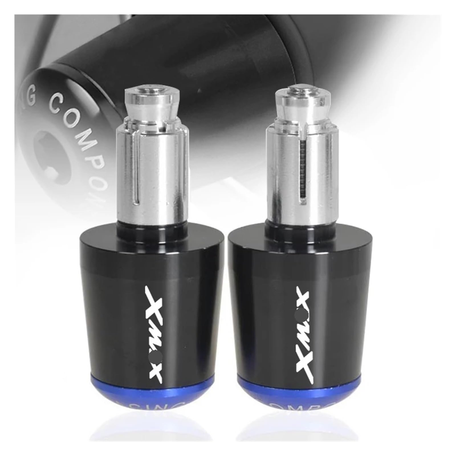 Moto Manubrio Estremità Spina 7 8" Manopole Universali Per Manubrio Per Moto, Estremità Del Manubrio, Tappi Per Contrappeso, Slider Per YAM&AHA XMAX 125 250 300 400 X MAX
