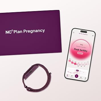 Natural Cycles NC Band Wearable NC Plan Pregnancy + NC Band Wearable + 1-Year App Subscription Plan Pregnancy Faster with Temperature & Sleep Tracking