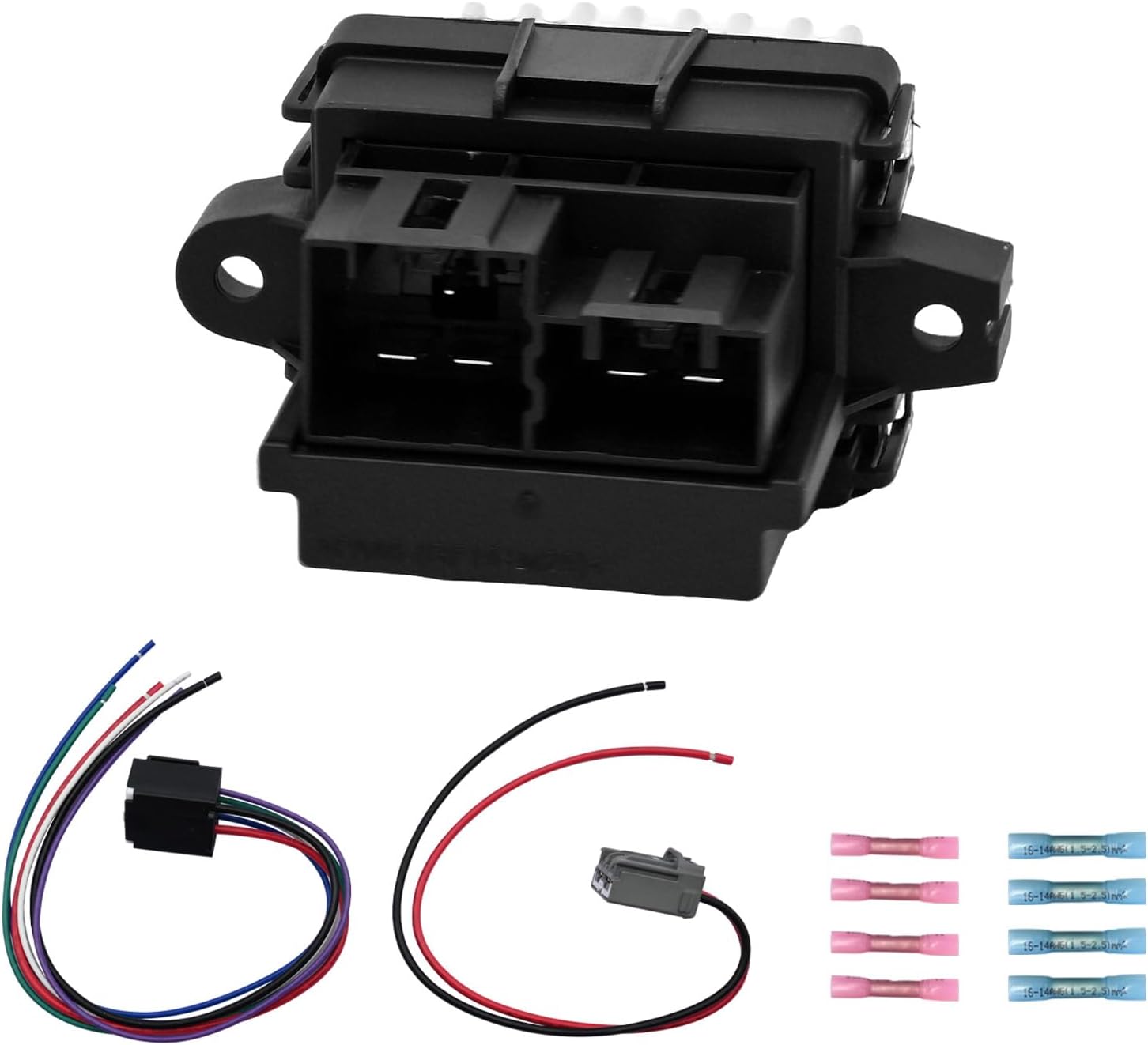 HVAC Blower Motor Resistor with Wire Harness Compatible with Jeep Grand Cherokee Grand Wagoneer Replacement for Dodge Challenger Charger Durango Grand Caravan Magnum Relpace 68079480AA JA1909