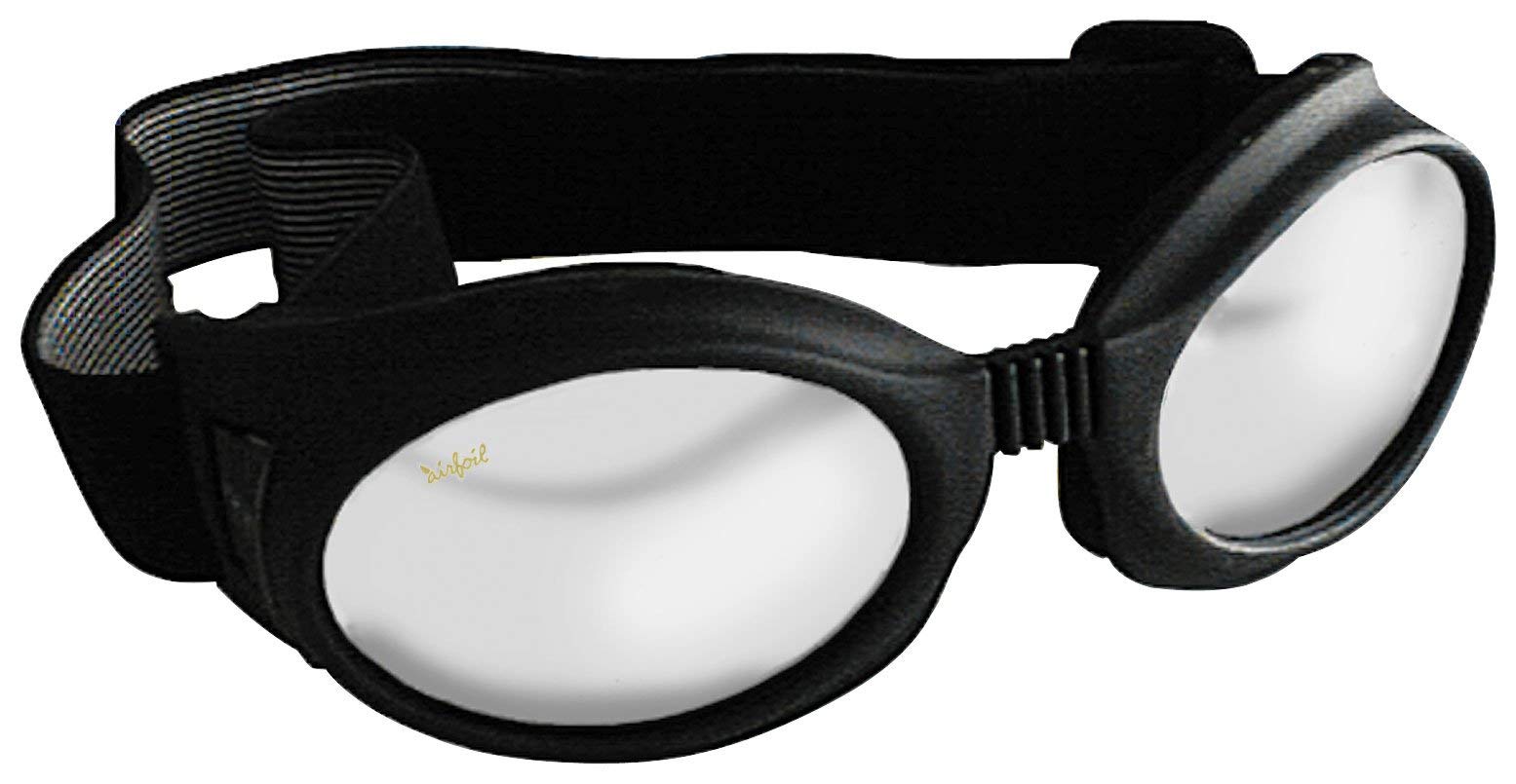 Pacific Coast Feather Airfoil 7600 Series Goggles Black with Silver Mirror Lens 7610