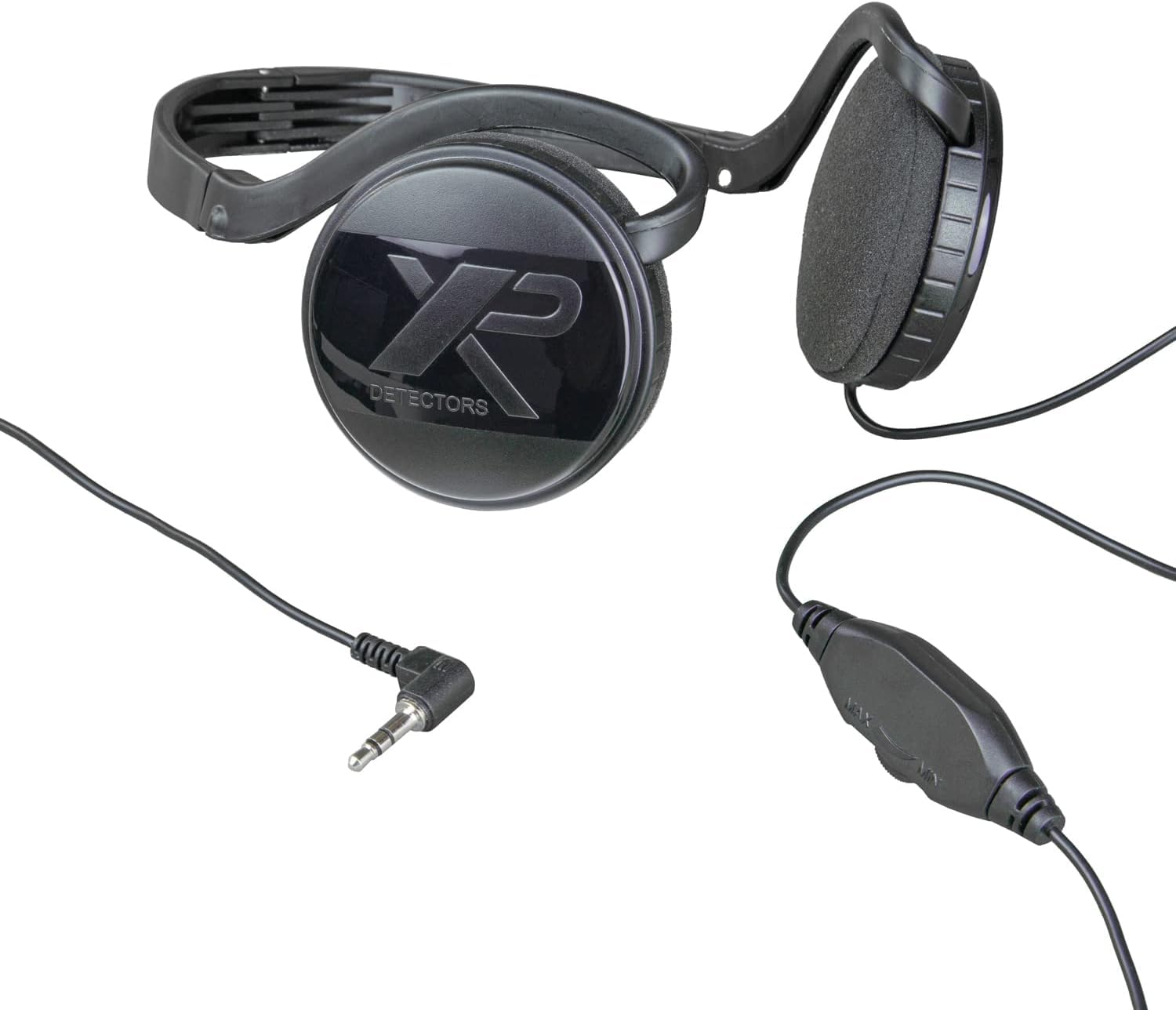 XP Metal Detectors Kabelgebundener Kopfhörer FX-03 mit Lautstärkeregler zur Metalldetektion - Kompatibel mit Allen Metalldetektoren mit Klinkenstecker und mit dem Steuermodul für kabellose Kopfhörer