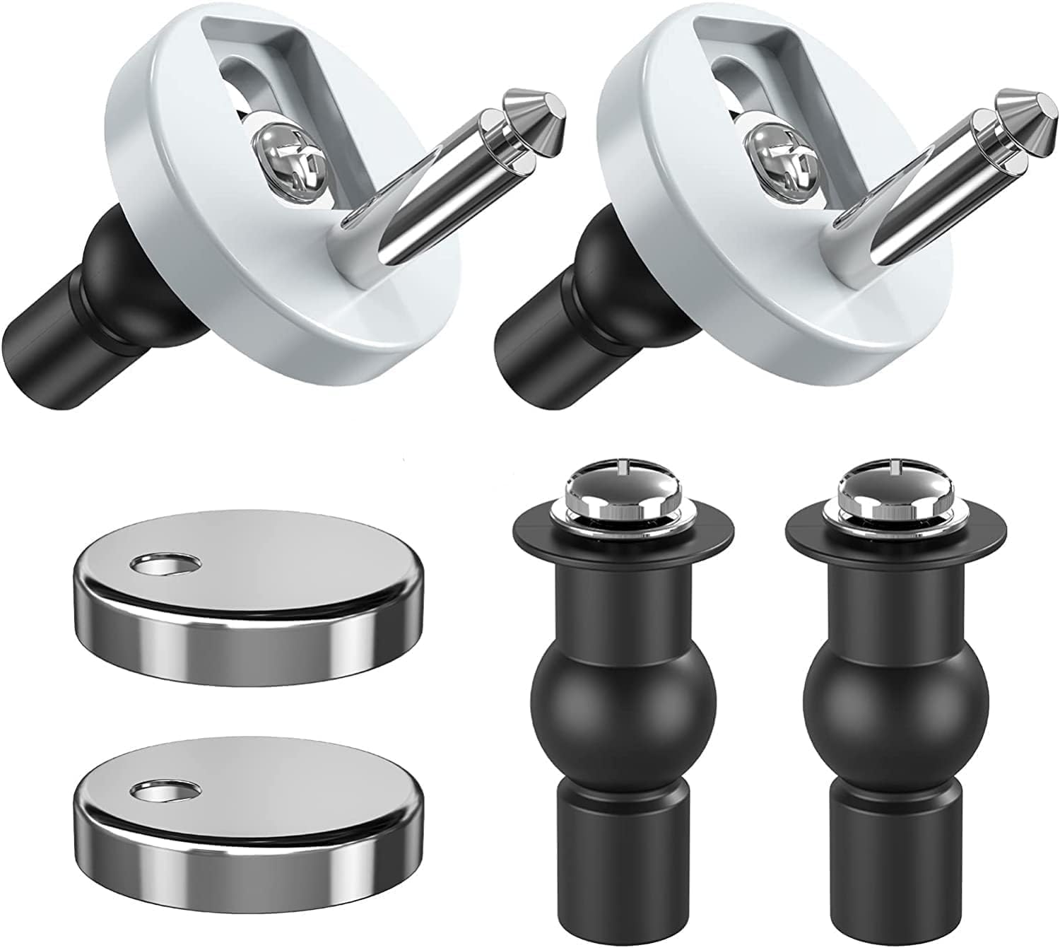 Buy VICTAC Steel Round Toilet Seat Cover Hinges Kit for Wall Hung and