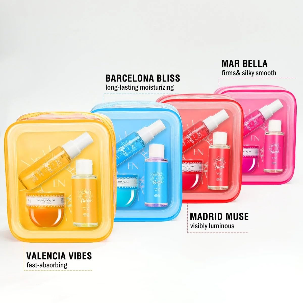 Madrid Muse Bath and Body Gift Set, Plum Vanilla Fragrance, 3-Piece with Body Mist, Body Butter and Bubble Bath
