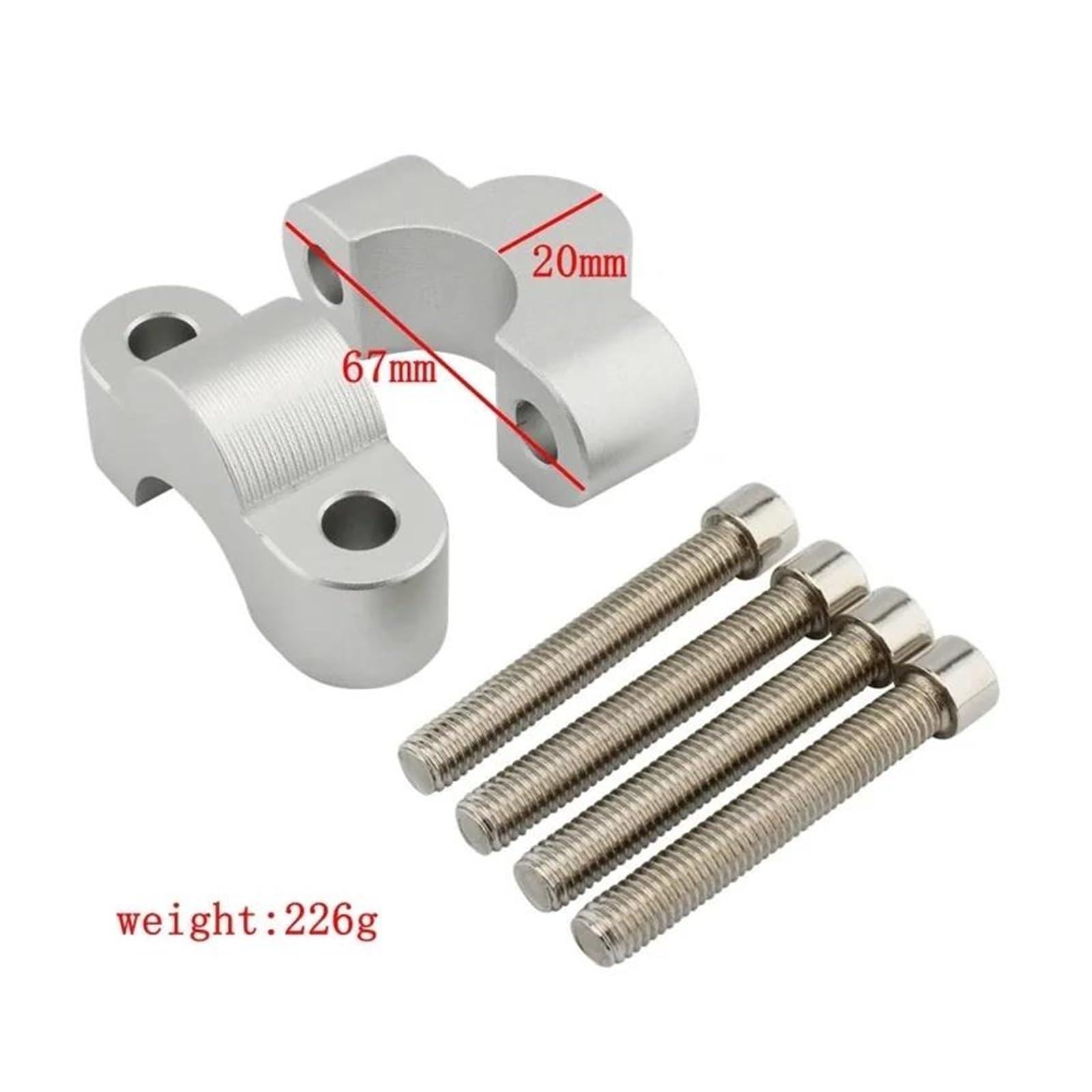 Abrazadera Manillar Moto para S1000XR Nuevo S 1000 XR 2020 2023 Elevador De Manillar De Motocicleta Abrazadera Barra Extender Adaptador CNC Aleación De Aluminio Alzas Manillar Moto