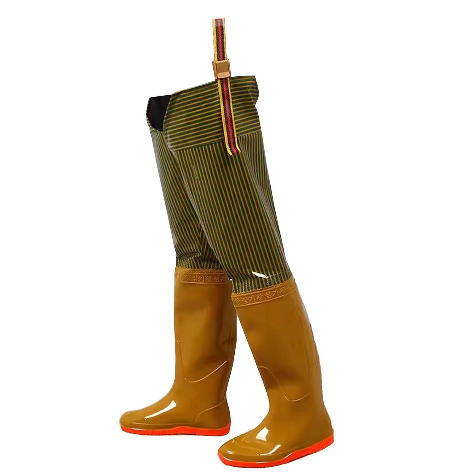 Trampolieri da Pesca | Trampolieri for uomo Donna PVC Bootfoot Caccia Pesca Giallo Taglie 4-9(9)