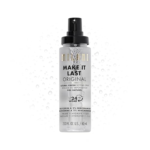 Milani Setting Spray + Primer, Make It Last Original - Natural Finish with Niacinamide for Hydration, Setting Spray for Makeup and Face Primer, 3-in-1 Prime + Hydrate + Set, 2.03 Fl. Oz - Make It Last