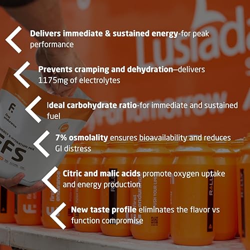 Miniatura 6 de First Endurance EFS Sports Drink Mix Orange Splash