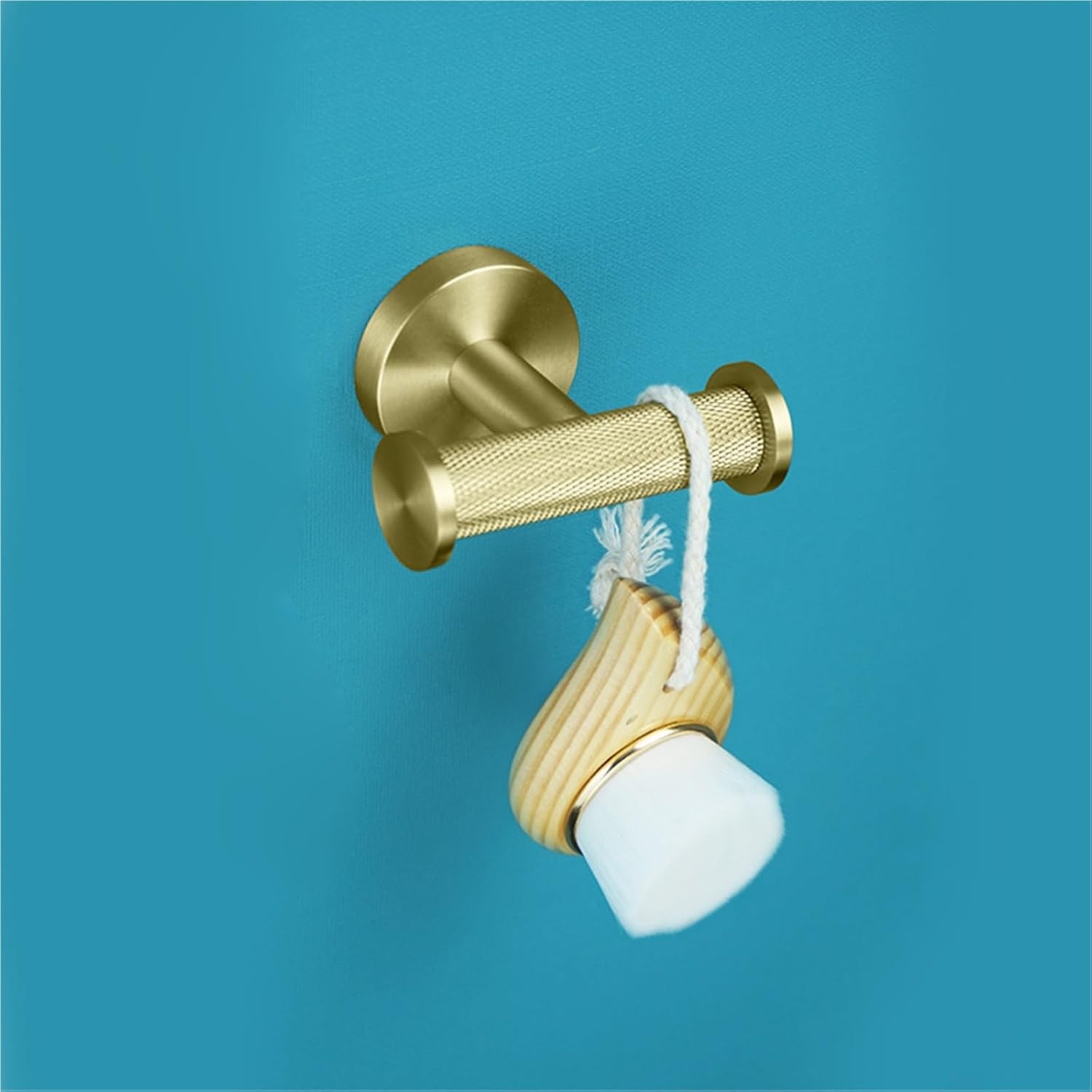 Brushed Gold Bathroom Accessories Tissue Paper Holder Robe Hook Soap Dish Towel Rack Stainless Steel Toilet(Towel Ring A)