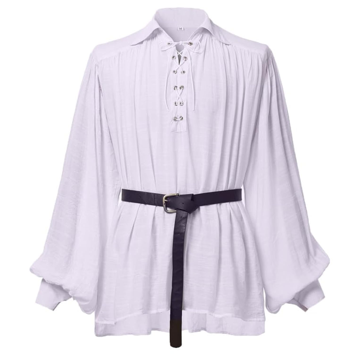 Camicia Pirata Medievale GRACEART - Cotone/lino, Stile Vintage Per Uomini, Costume E Casual - Foto 4