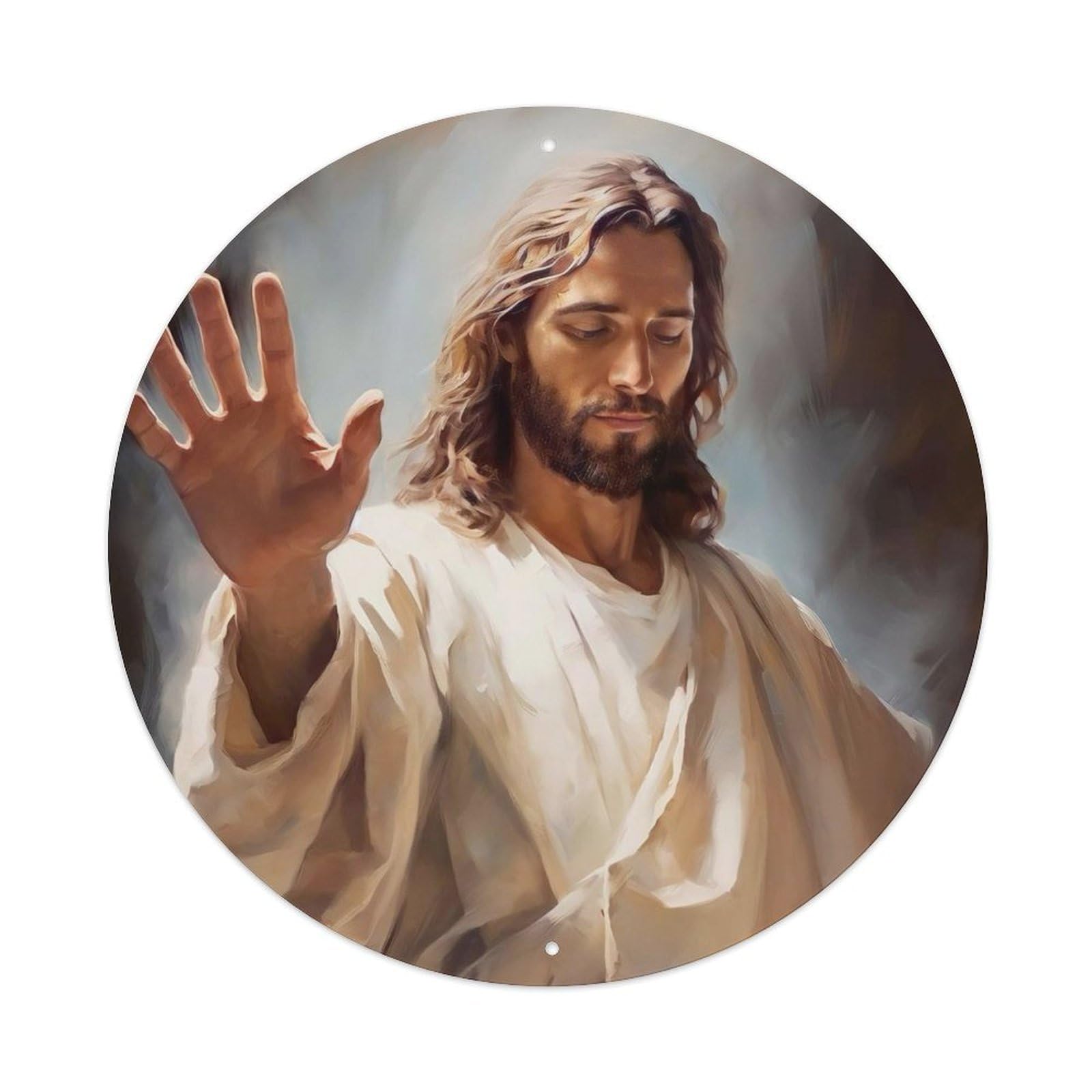 Jesus The Saviour Religious Metal Tin Sign
