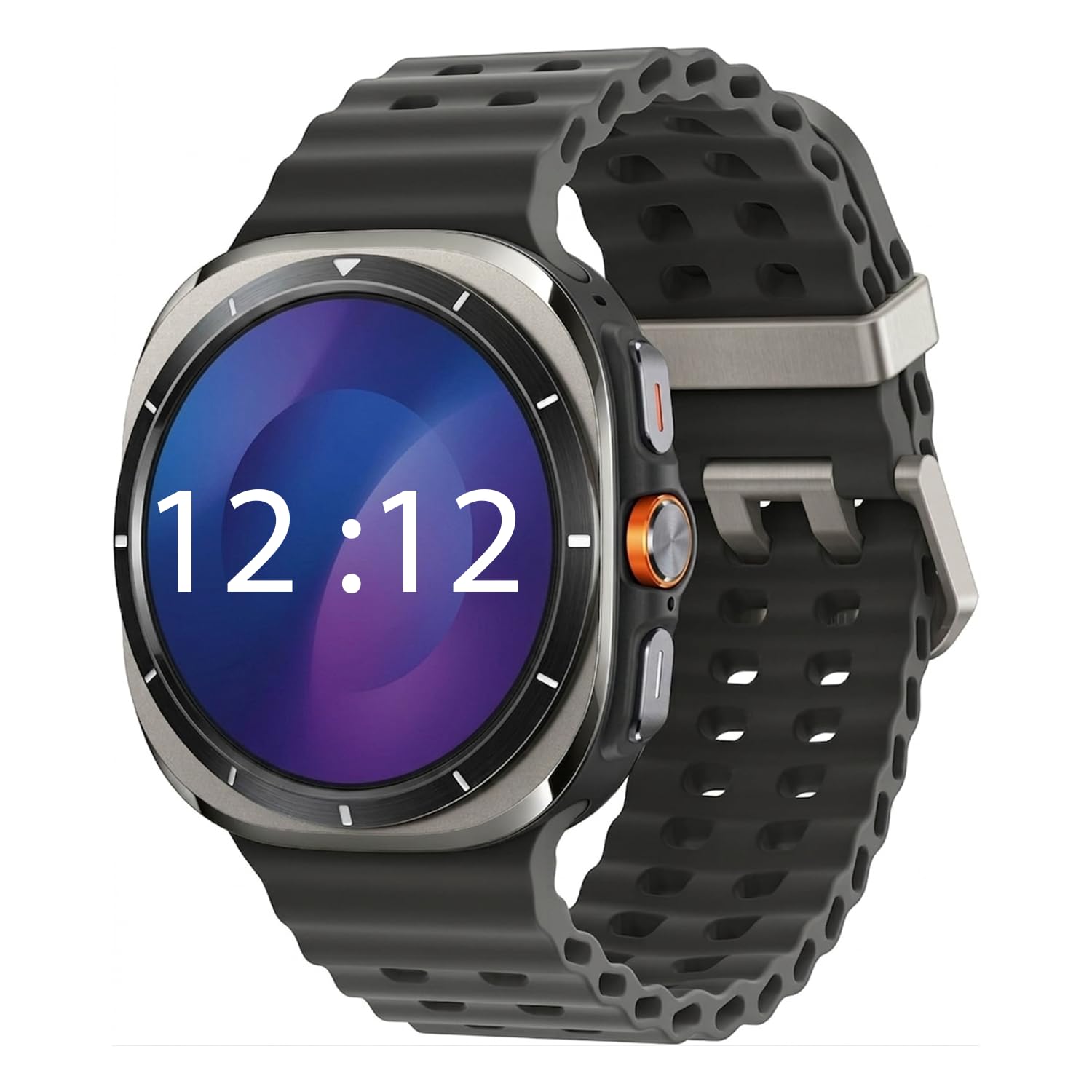 samsung galaxy watch ultra (47mm, lte, titanium silver) with upto 100h battery | 3nm processor | dual gps | quick button/siren | sapphire glass | 10atm & ip68 | bp & ecg monitor | energy score & ages