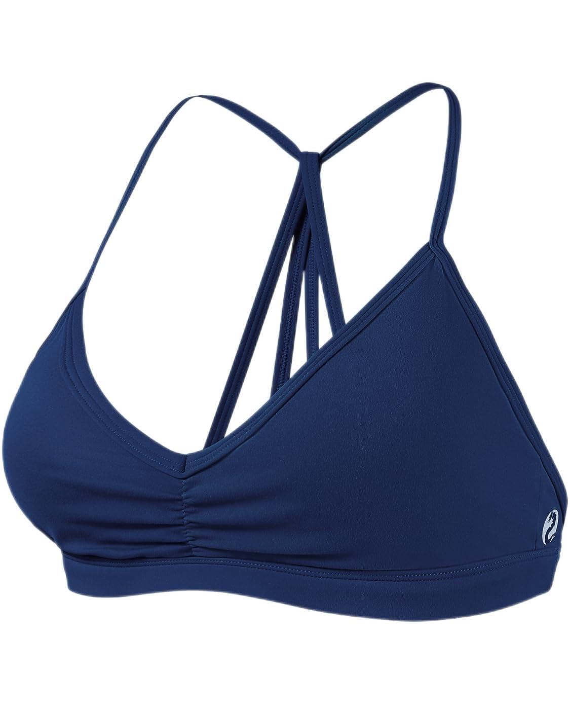 AUROLA Mercury Workout Sports Bras Women Athletic Removable Padded Backless Strapy Minimal Crop Top