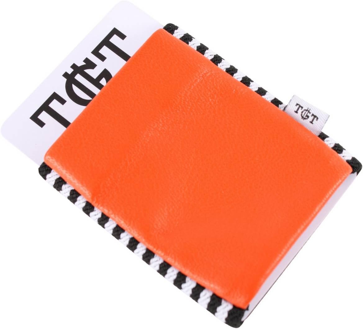 Orange/Black/White Elastic Card Holder by TGT Tight Wallets