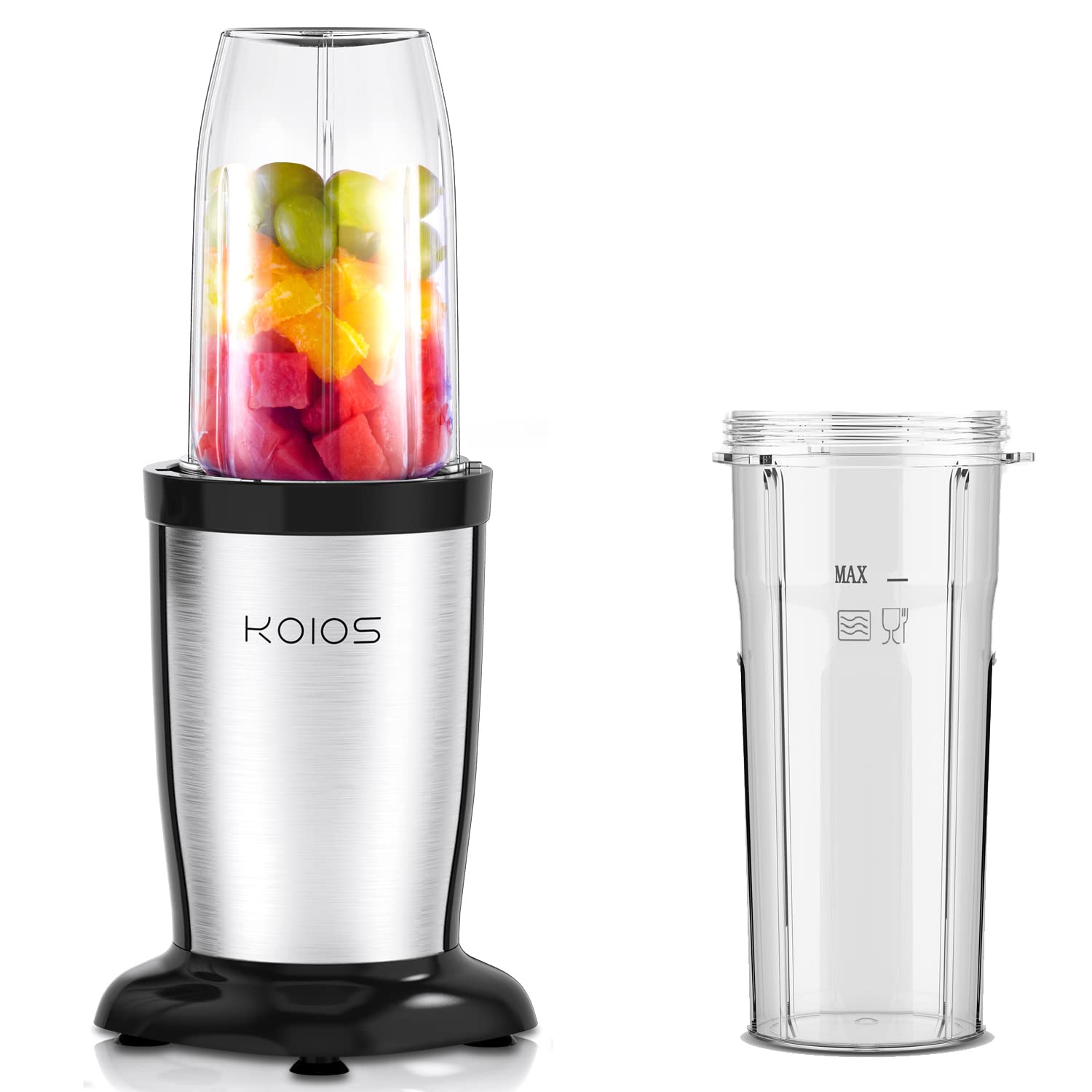 KOIOS 850W Smoothie Blender with Extra 20oz Cup for Shakes and Smoothies, 12 Pieces Personal Blenders for Kitchen Ice,