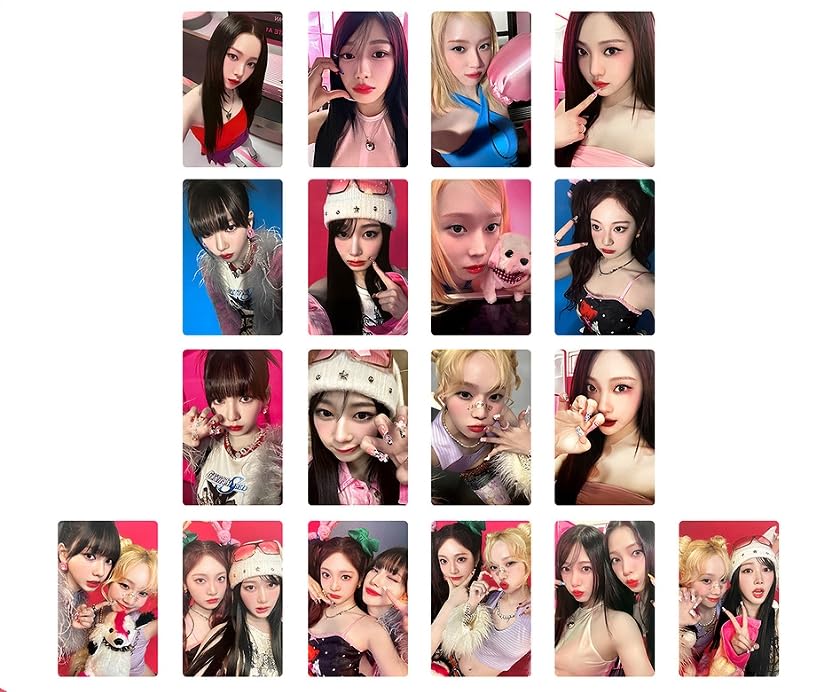 18 peças/conjunto aespa Photocard Japão Álbum Hot Mess Sorteio