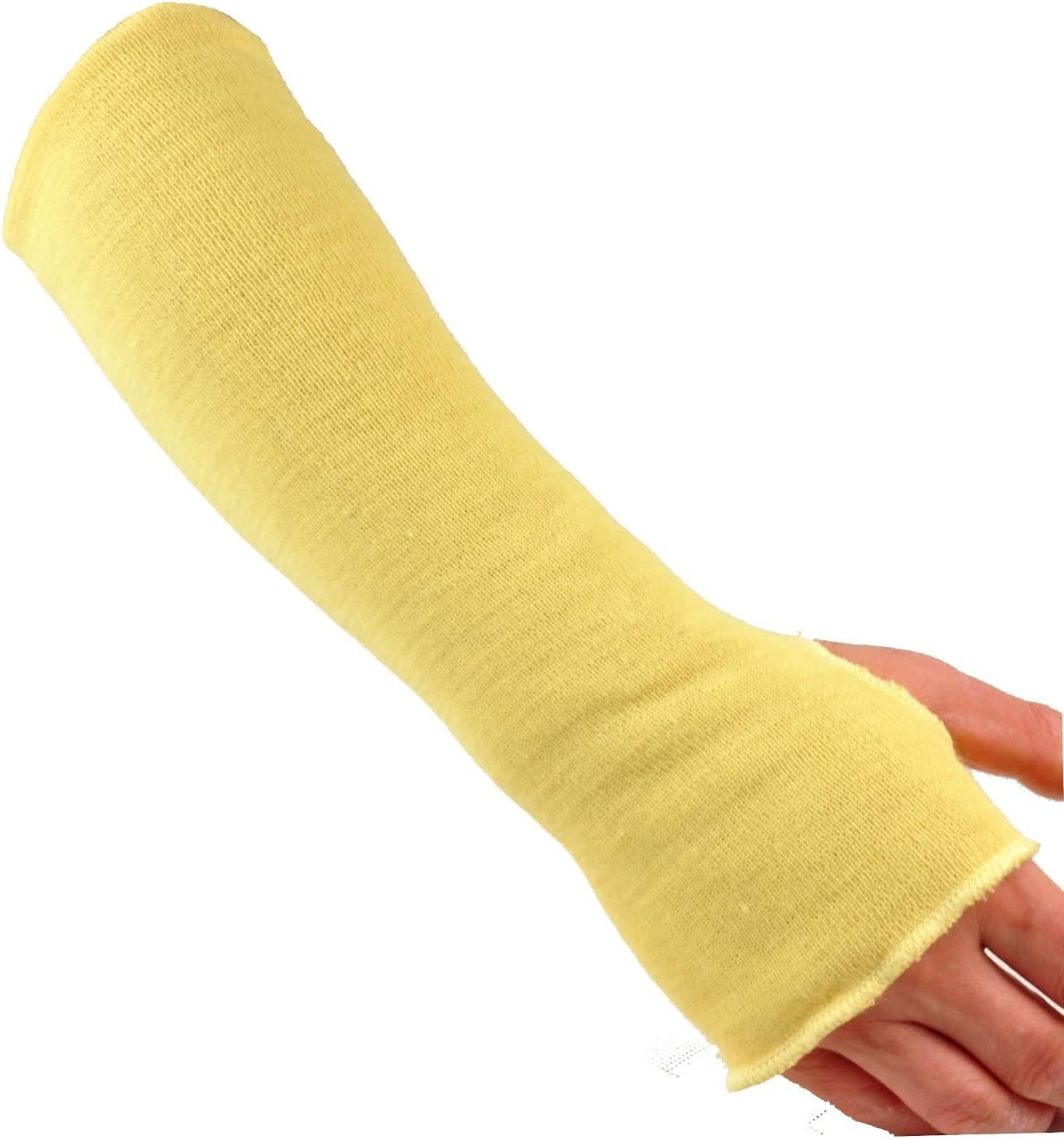 G & F Products G & F Cutshield 18" Long Sleeve, Yellow, Large With Thumb Slot