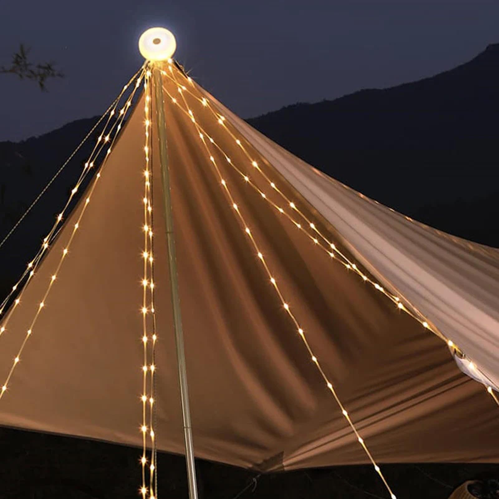 Generico Stringa di luce da campeggio portatile, LED a LED