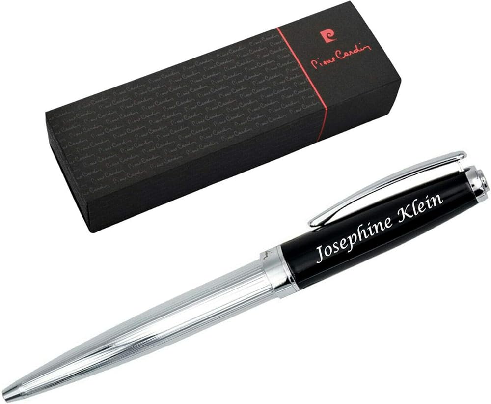 Pierre cardin,penna a sfera con incisione laser Christophe