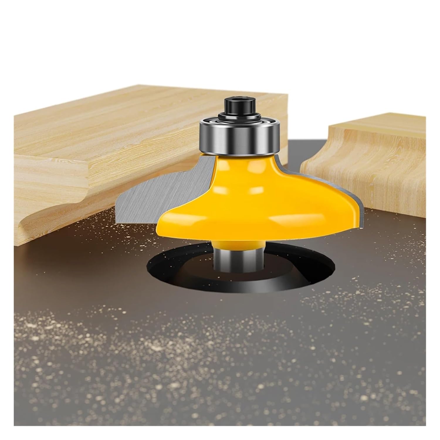 1-4PC 8mm 12mm 1/2inch Shank Drawer Front & Cabinet Door Front Router Bit Set - Woodworking Cutter Woodworking Bits(NO1-12X35mm)