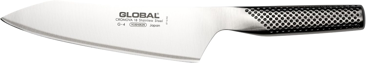 Global 7 Inch Oriental Chef's Knife - Lightweight Japanese Stainless Steel, Razor-Sharp Edge, Made in Japan, G-4