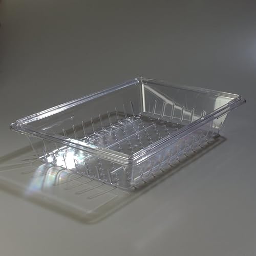 Miniatura 7 de Carlisle FoodService Products Storplus Colador de contenedor de almacenamiento de alimentos con diseño apilable para catering, bufés, restaurantes,