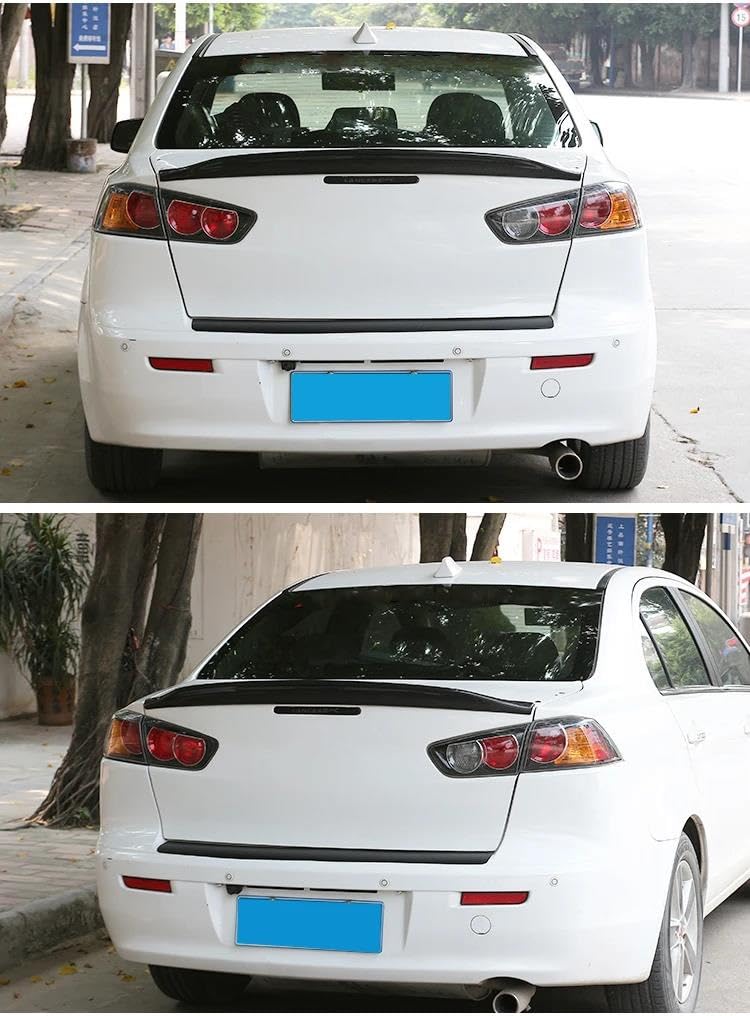 Dla M&ITSUBISHI Dla Lancer EX Evo 2008 2009 2010 2011 2012 2013 2014 2015 Spoiler Na Tylną Klapę Bagażnika Tylny Spoiler(Biały)