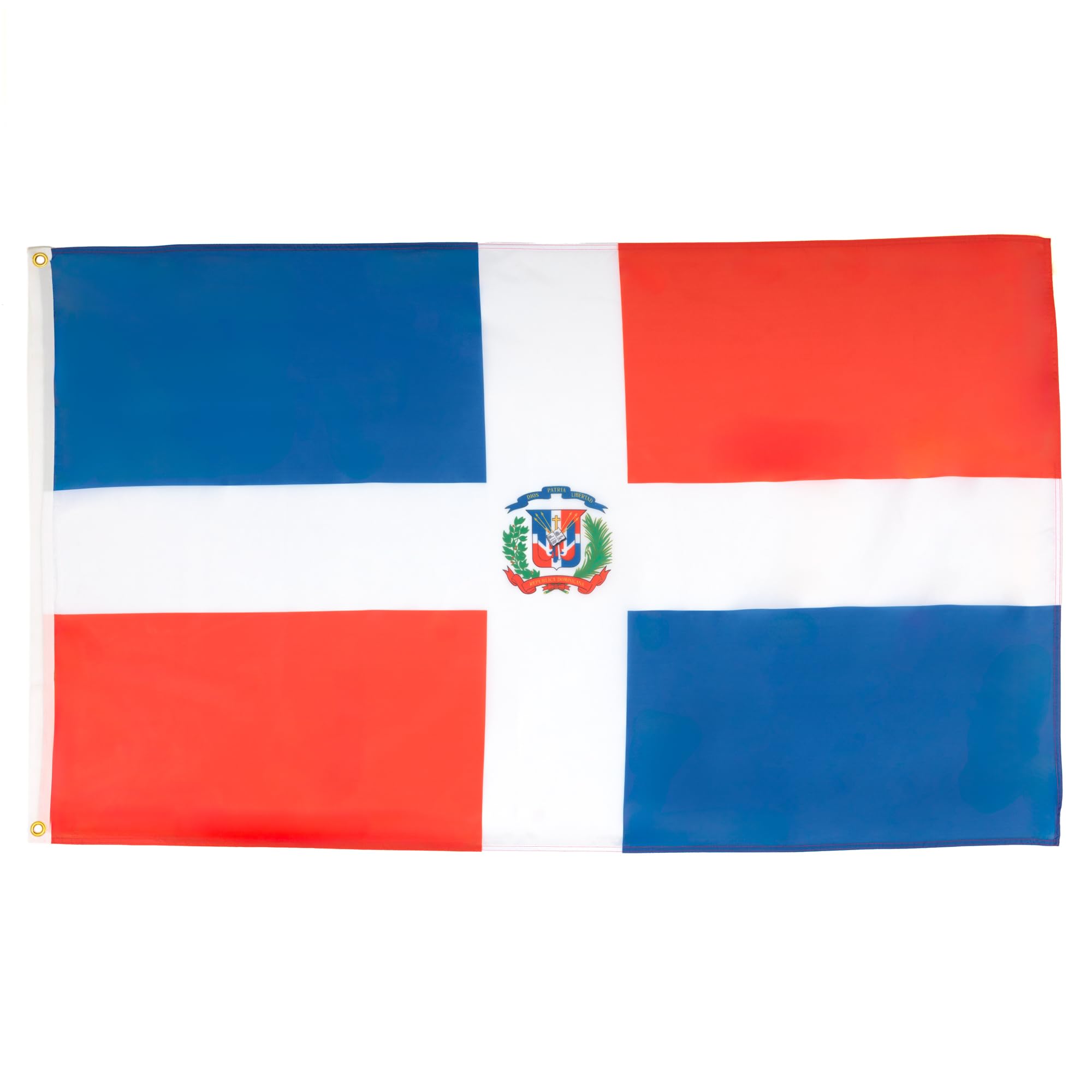 AZ FLAG - Set of 5 Dominican Republic Flags – 90 x 60 cm – Dominican Flag 100% Polyester with Integrated Metal Eyelets — image 1