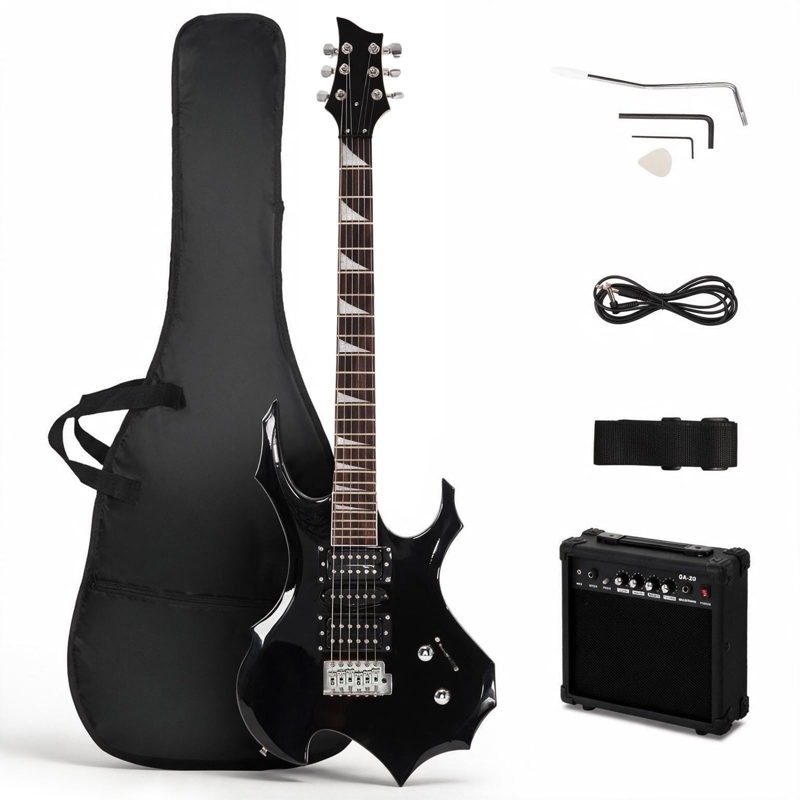 Amazon.com: Ktaxon Burning Fire Design Electric Guitar Kit with