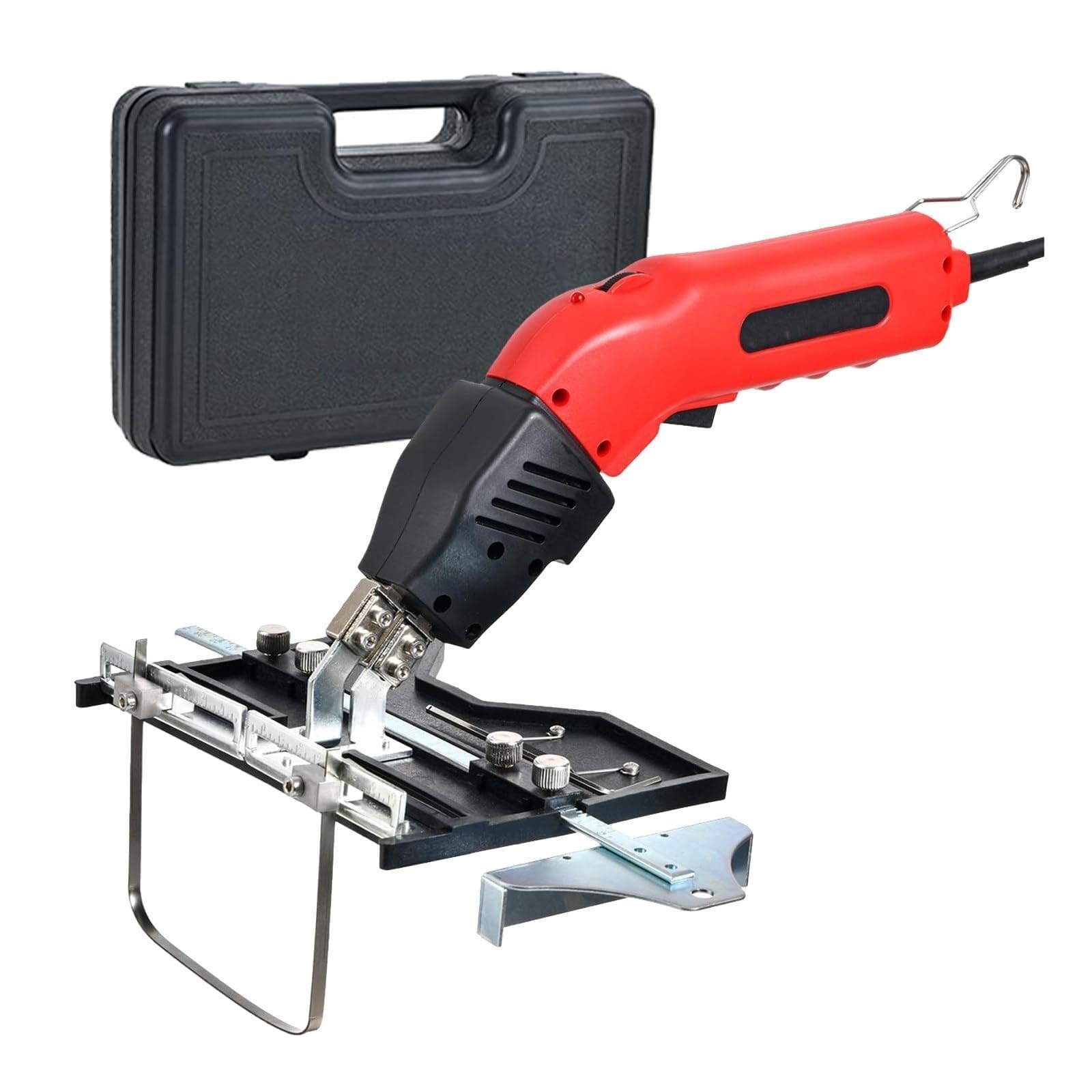 Foam Board Cutter, Hot Wire Foam Cutter, Thermal Cutting Tool, 5-8 Seconds Heat to 500°C, with 12 Inch Bendable Blade, for Round Grooves, Square Grooves, V Grooves(Ks250,110V)