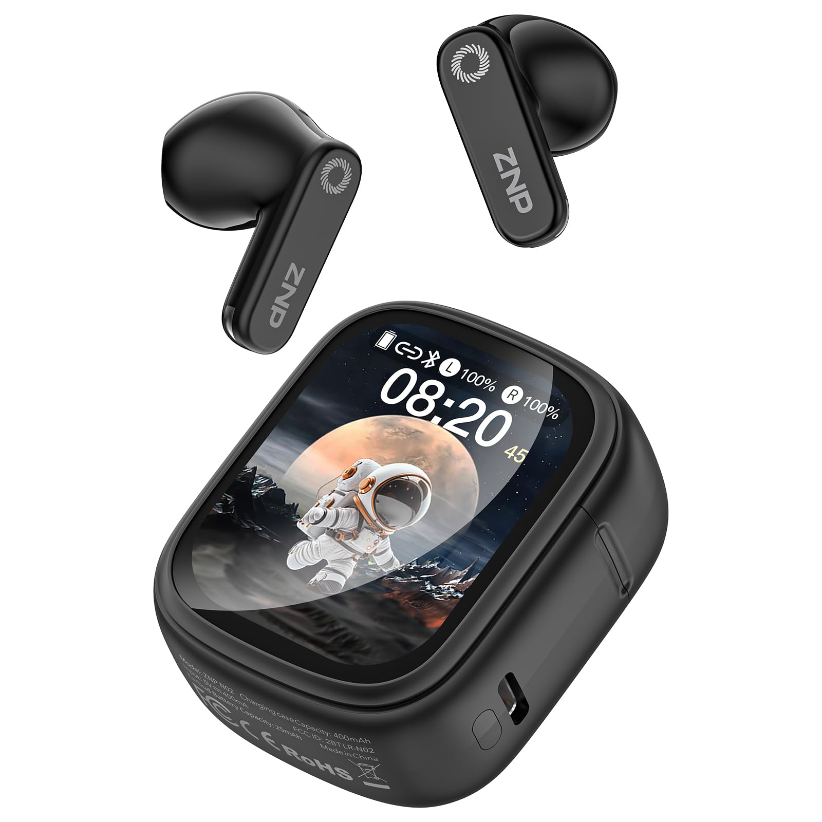 KI Übersetzer Kopfhörer mit Touchscreen, 4-in-1 Echtzeitübersetzung, 165 Sprachen & 9 Modi, Bluetooth 6.0, 48h Akku