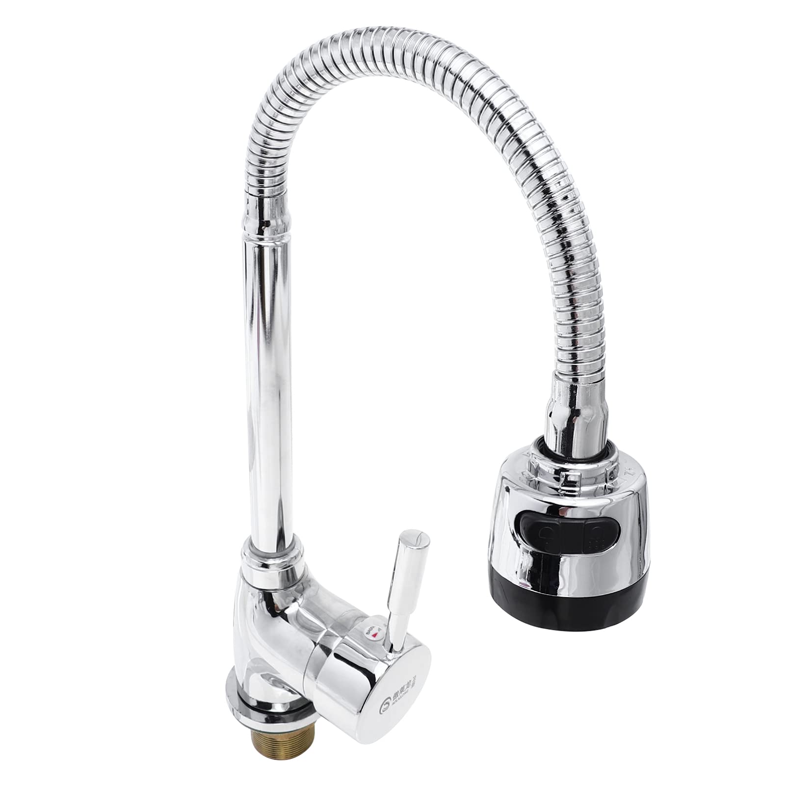 Robinet d'évier de cuisine mitigeur noir mat avec douchette extractible et ressort