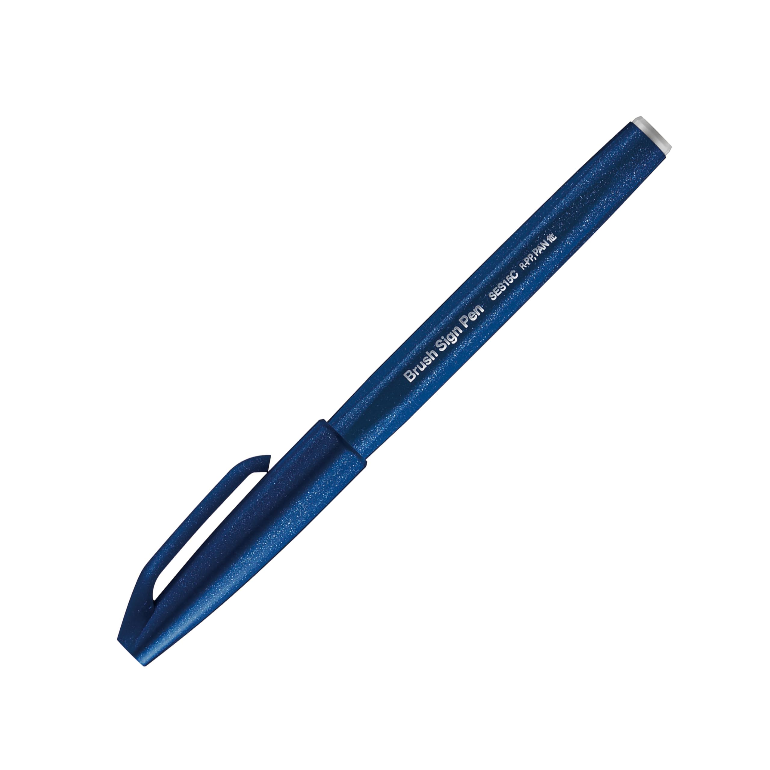 Pentel Brush Sign Pen Blue/Black