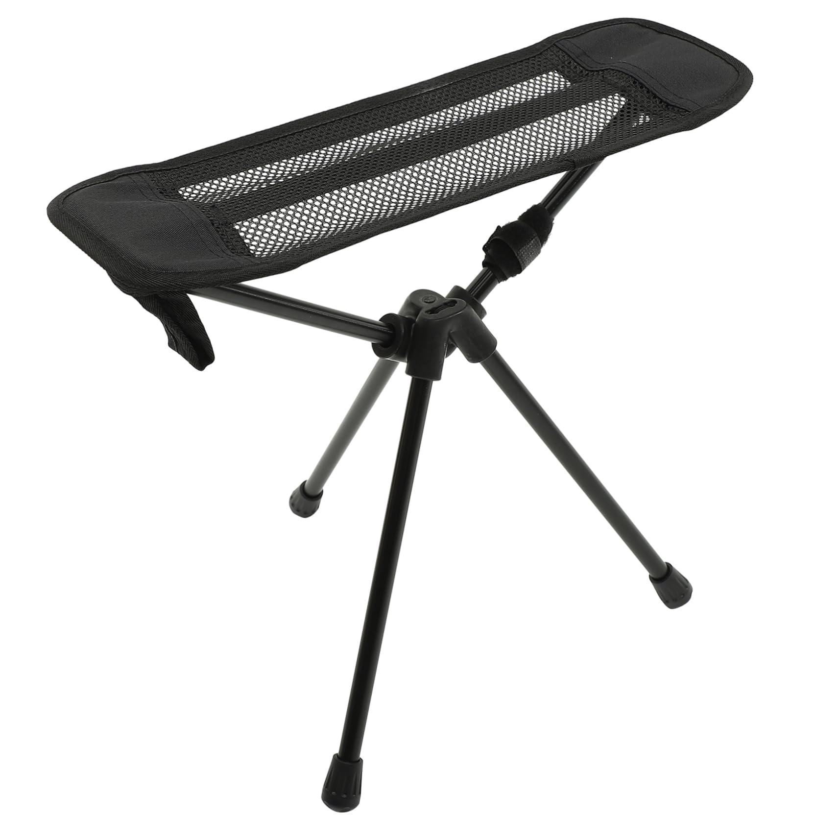 SUPVOX Taburete Plegable de Camping Portátil Negro de Aleación de Aluminio