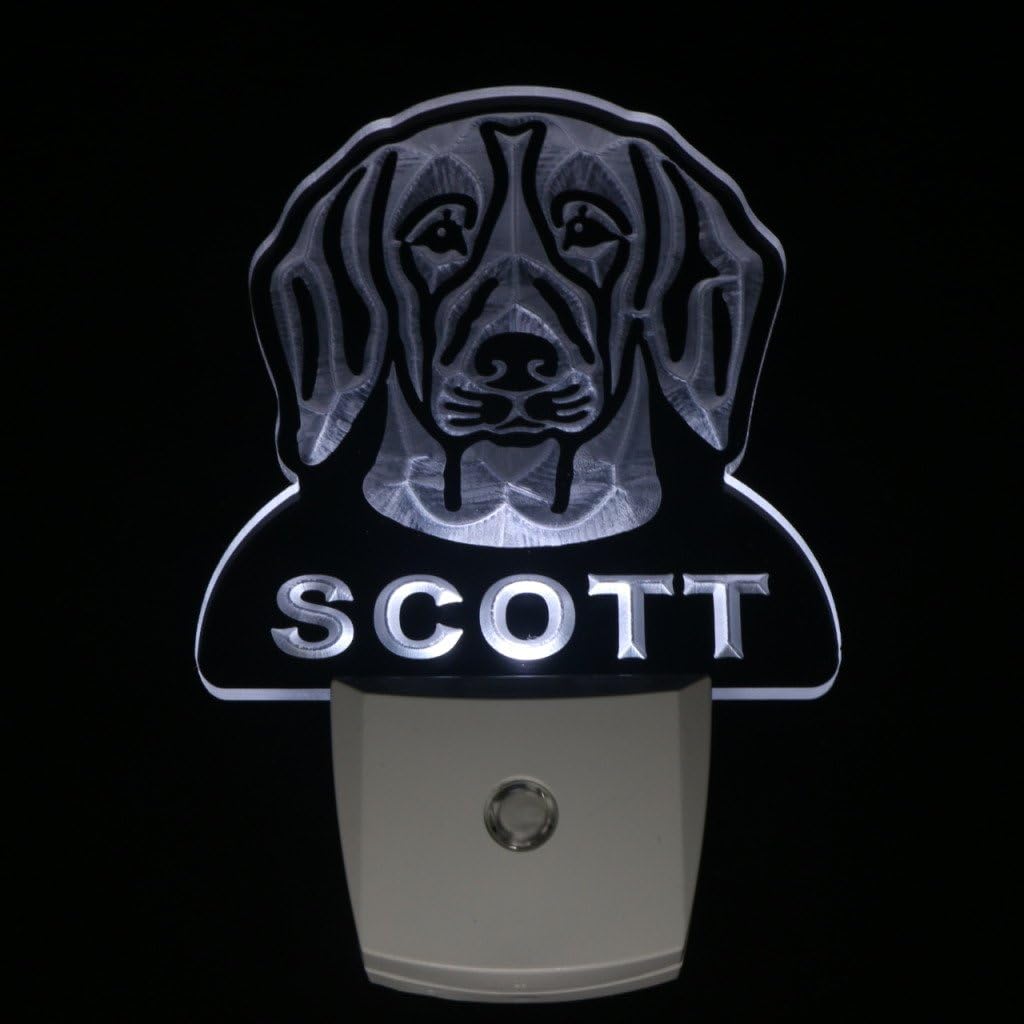 ADVPRO ws1054-tm Beagle Personalized Night Light Name Day/Night Sensor LED Sign