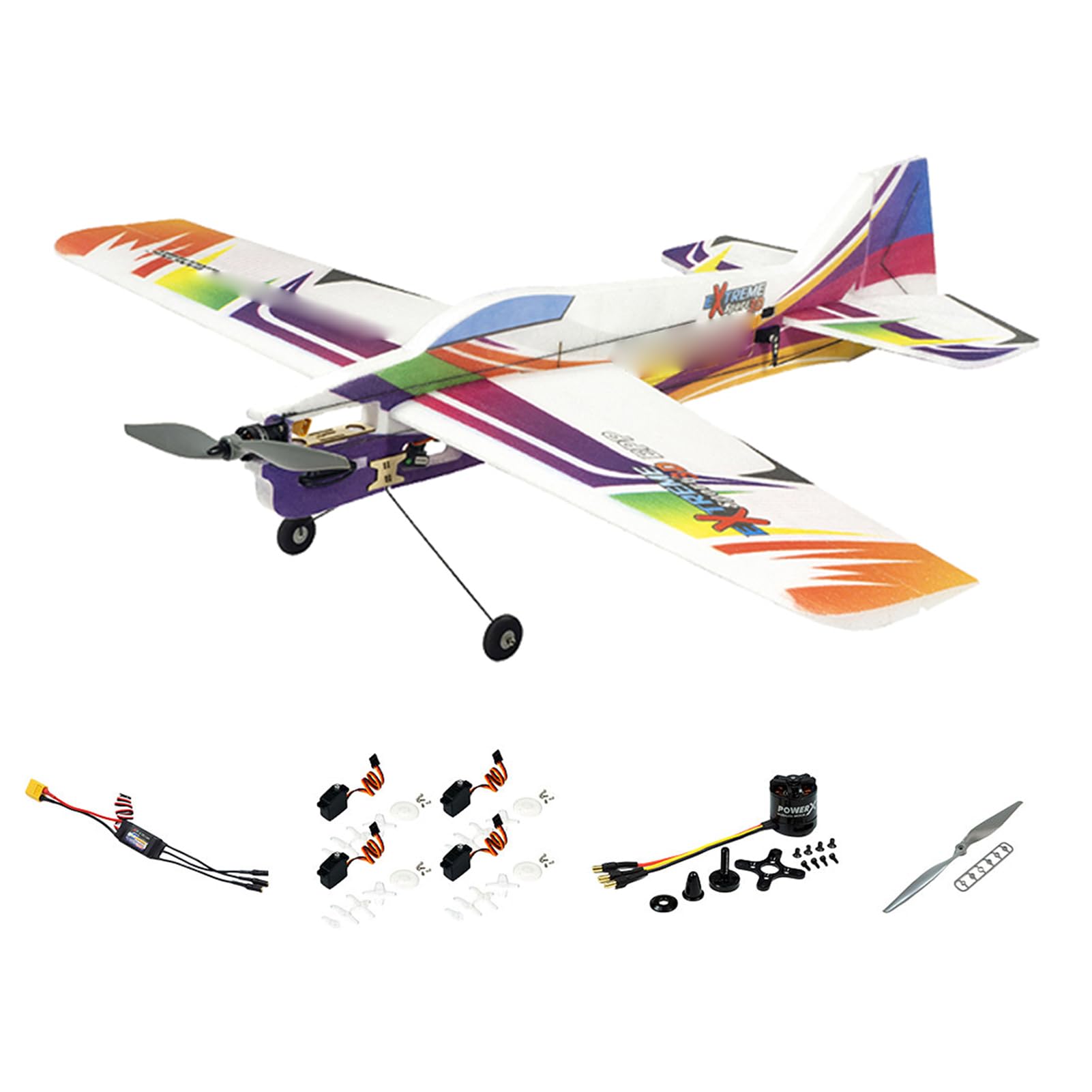 Dancing Wings Hobby E08 Shining RC Samolot Dorosły RC Samolot Sterowany Radiowo 980 Mm Rozpiętość skrzydeł Akrobacje 3D ZESTAW Z Pianki EPP Z Silnikiem Podpórka Serwo ESC (Typ 2)