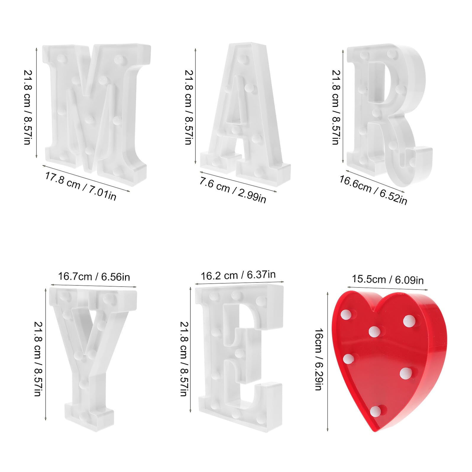 Angoily Luci a LED Lettere e Numeri Decorativi Insegne Luminose a Batteria per Feste e Matrimoni Lampada Notturna da Tavolo Design Alfabetico per Camera e Soggiorno
