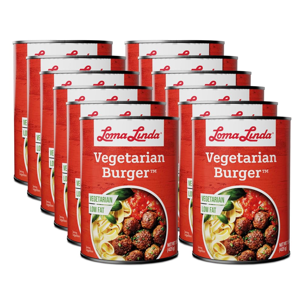 Loma LindaPlant-Based Meats (Vegetarian Burger (15 oz.), 12 Pack)