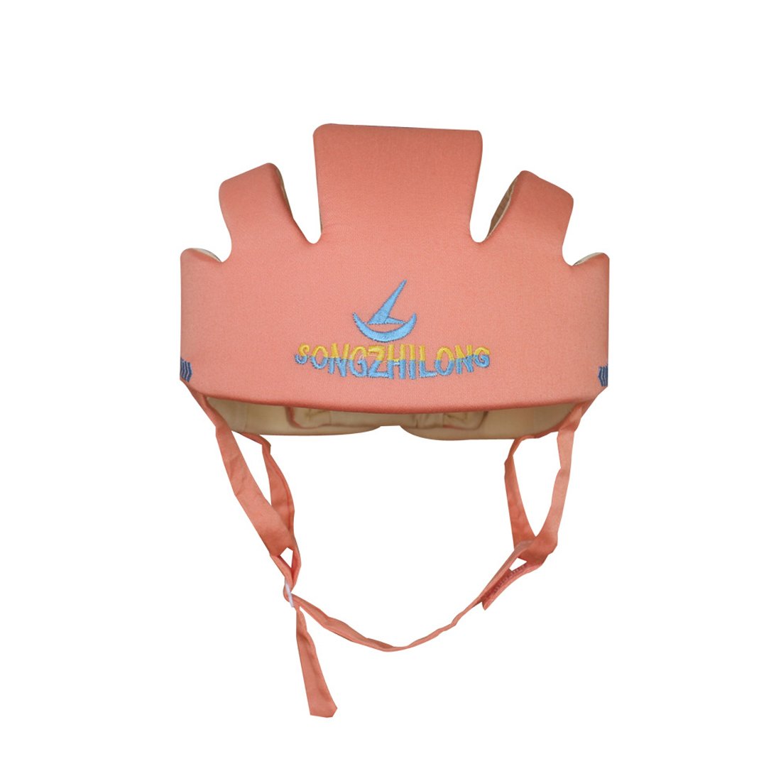 Infant Toddler Cap Baby Safety Helmet Adjustable Headguard Protective Soft Cotton Harnesses Cap - Niceful (E-orange)