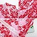 GRACE KARIN Women's 2025 Summer Floral Flowy Dresses Boho Tie Belt Short Puff Sleeve A Line Maxi Shirt Dress with Pocket Pink Red XX-Large