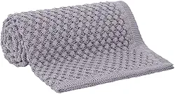 Buddemeyer Manta 125x150cm Tricot Manu Cinza