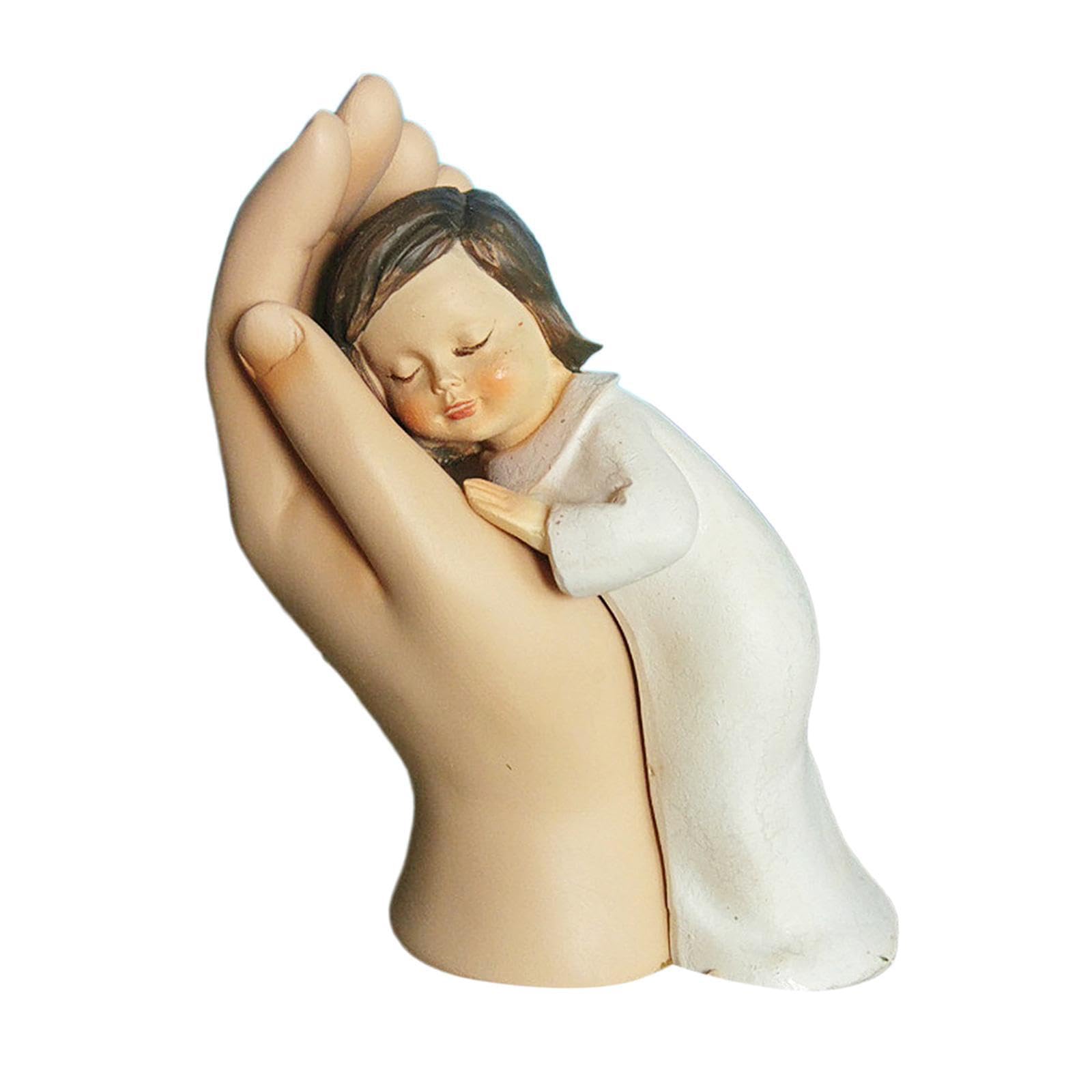 TWISAXC Delicate Baby Figurine Shelf Desk Office Home Decor Fine Workmanship Modern Statue Craft Delicate And for Creative Decorative Statue Shape Of Baby