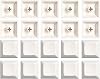 Personalized Blank Keycap Replacement for Mechanical Keyboard DSA Keycap Blanks 20 pcs 1U Height DSA Keycap PBT Keycap Blank Keycap Personality Supplement Computer