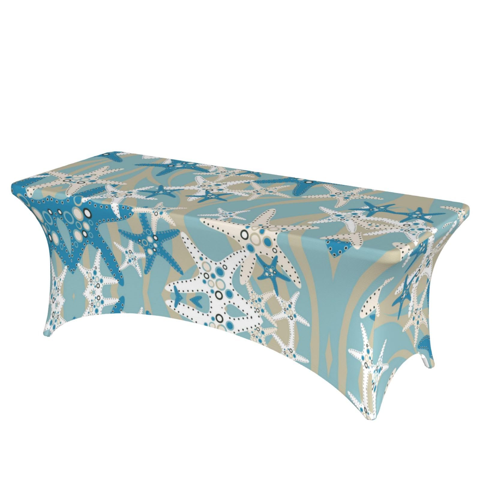 ERCgad Beautiful Starfish Print Rectangular Tablecloth Dining Banquet Party Events Home Celebration Table Cover