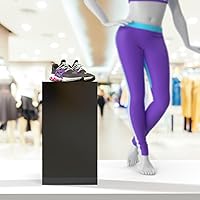 Vista 22 de Acrylic Display Riser Box Clear Plexiglass 12" x 12” x 19” No Lid Hollow Pedestal 5 Sided Display Trinkets Flowers Dust Cover Bin Collectible Items