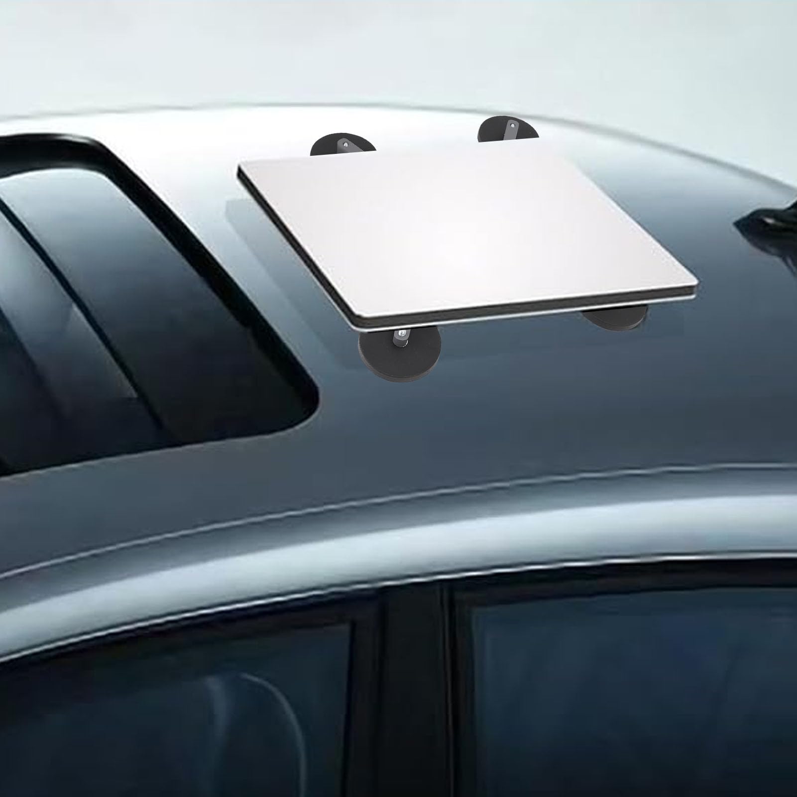 PUSOKEI Soporte Magnético para Techo de Coche | Soporte para Satélite a Prueba de Golpes de Acero Inoxidable con 4 Imanes Fuertes para Barco RV