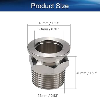 Amazon.co.jp: Othmro ねじサイズ1インチ チャック外径40mm ねじ